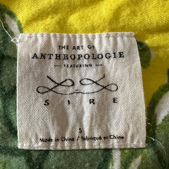 Anthropologie Multicolor Floral and Tiger Pajama Top - Picture 4 of 4